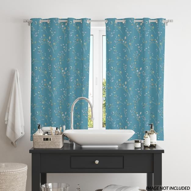 Free Bathroom Window Curtains Psd