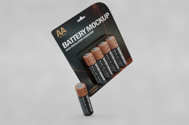 Free Battery Mockup Psd