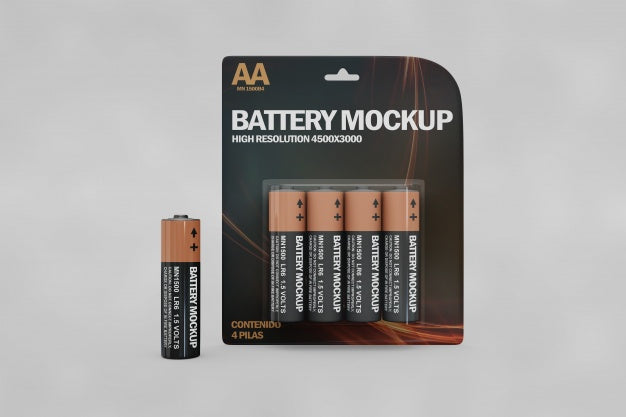 Free Battery Mockup Psd