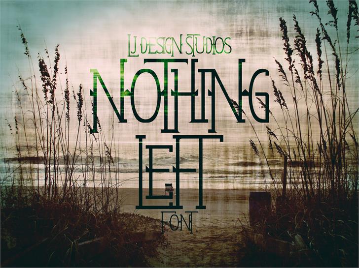 Free Nothing Left Font