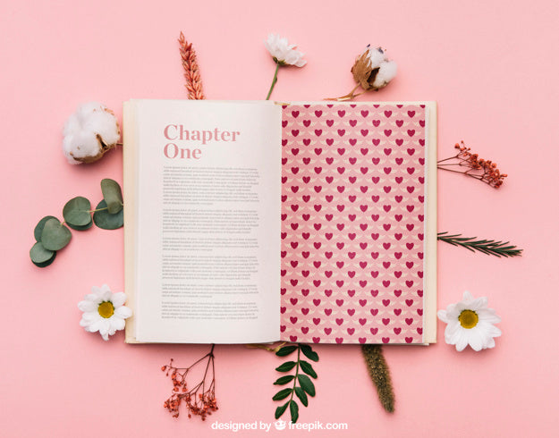 Free Beautiful Girly Book Mockup