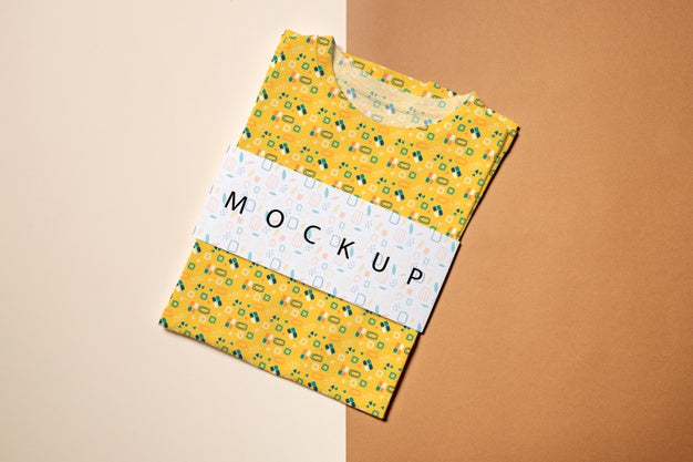 Free Beautiful Colorful Shirt Concept Mock-Up Psd