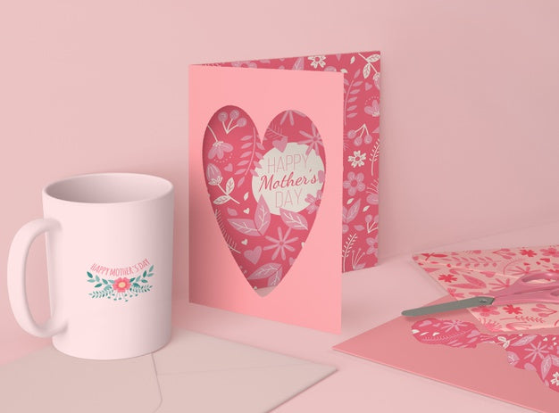 Free Beautiful Composition For Mother'S Day With Scene Creator Psd