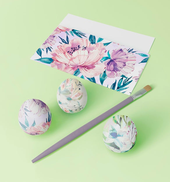 Free Beautiful Easter Concept Mock-Up Psd