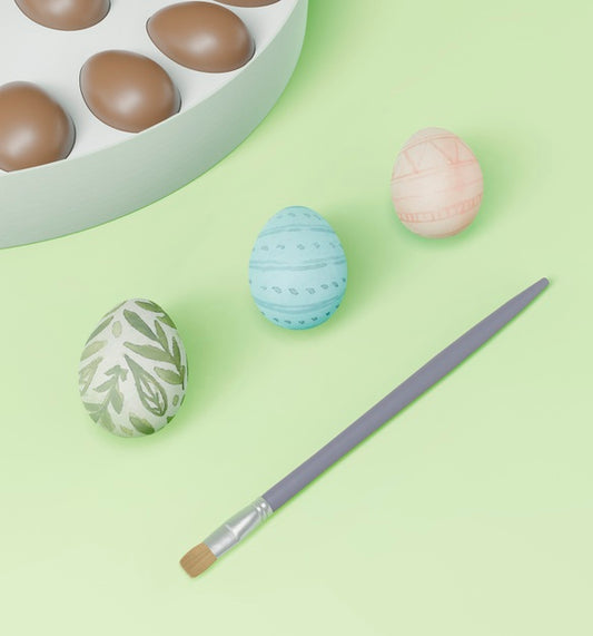 Free Beautiful Easter Concept Mock-Up Psd