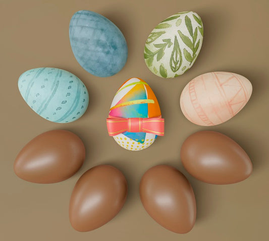 Free Beautiful Easter Concept Mock-Up Psd