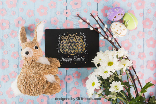 Free Beautiful Easter Mockup Psd