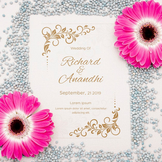 Free Beautiful Flower Concept Mock-Up Psd