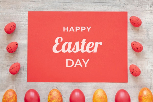 Free Beautiful Happy Easter Concept Psd