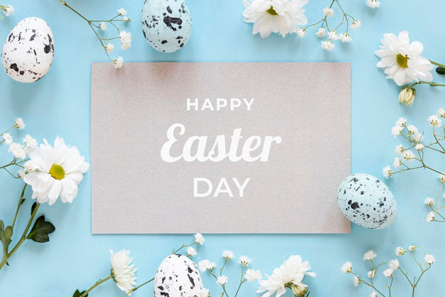 Free Beautiful Happy Easter Concept Psd