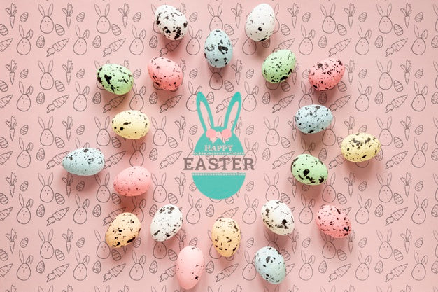 Free Beautiful Happy Easter Concept Psd