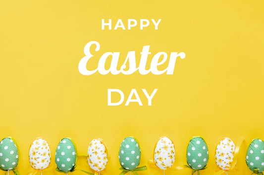 Free Beautiful Happy Easter Concept Psd