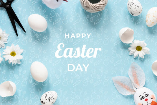 Free Beautiful Happy Easter Concept Psd