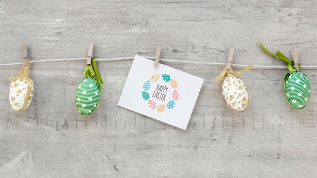 Free Beautiful Happy Easter Concept Psd