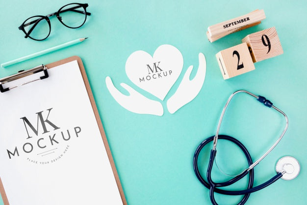 Free Beautiful Heart Concept Mock-Up Psd