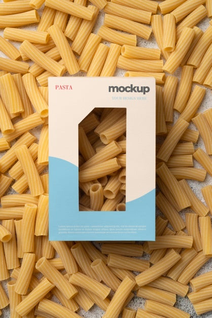 Free Beautiful Pasta Packaging Mockup Psd