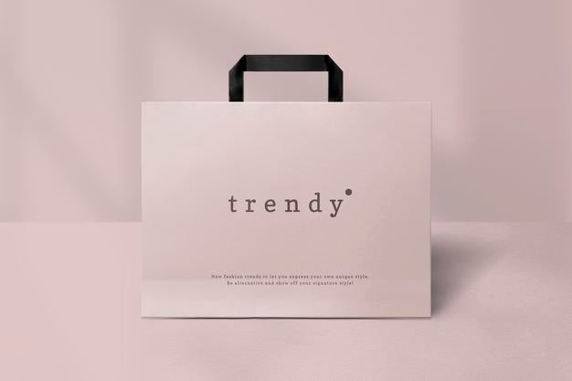 Free Beautiful Shopping Bag Mockup Psd