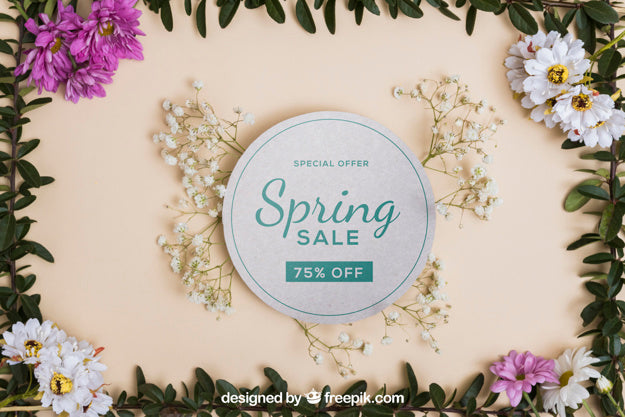 Free Beautiful Spring Mockup Psd