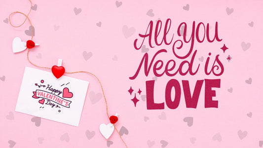 Free Beautiful Valentine'S Day Concept Psd