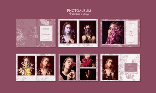 Free Beautiful Valentine'S Day Photo Album Psd