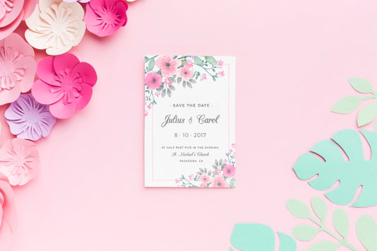 Free Beautiful Wedding Concept Mock-Up Psd