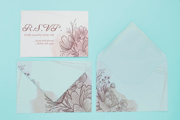 Free Beautiful Wedding Concept Mock-Up Psd