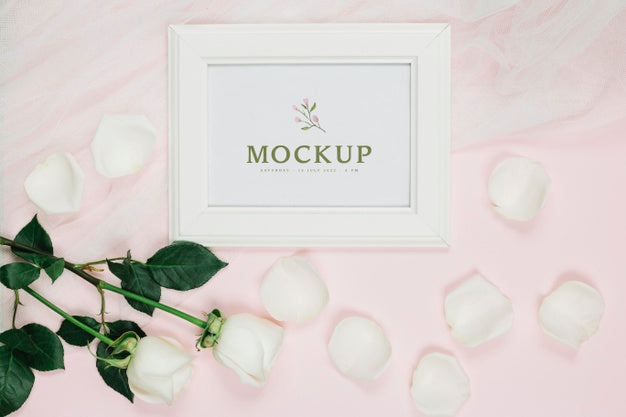 Free Beautiful Wedding Concept Mock-Up Psd