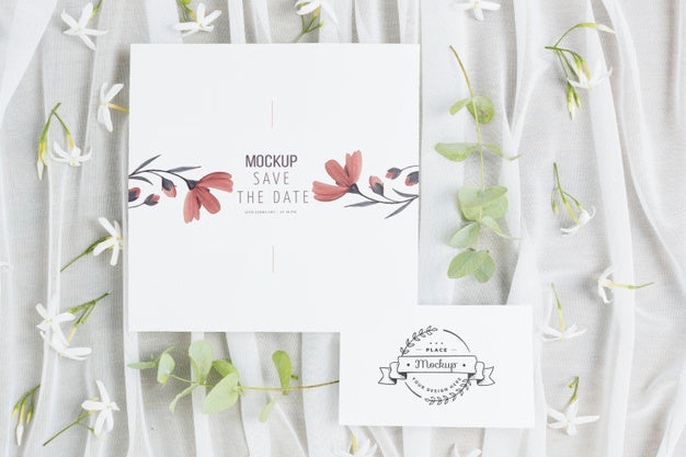 Free Beautiful Wedding Concept Mock-Up Psd