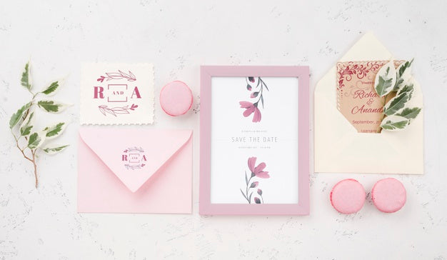 Free Beautiful Wedding Concept Mock-Up Psd