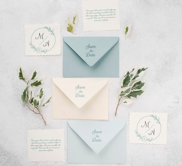 Free Beautiful Wedding Concept Mock-Up Psd