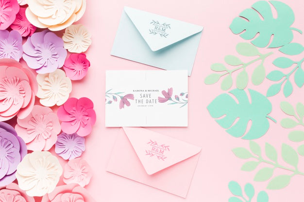 Free Beautiful Wedding Concept Mock-Up Psd