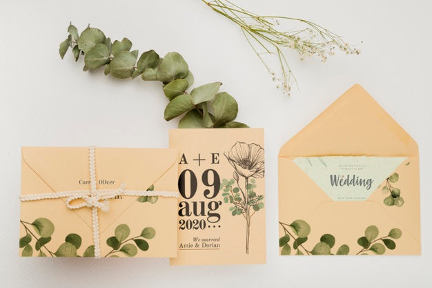 Free Beautiful Wedding Concept Mock-Up Psd