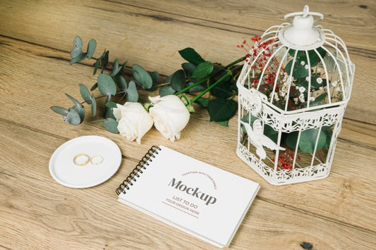 Free Beautiful Wedding Concept Mock-Up Psd