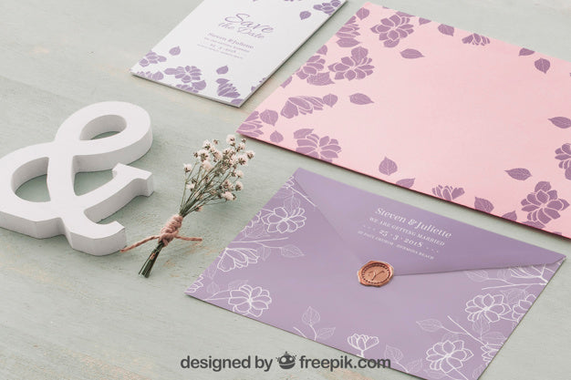 Free Beautiful Wedding Mockup Psd