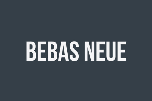 Free Bebas Neue Modern Sans Serif Font