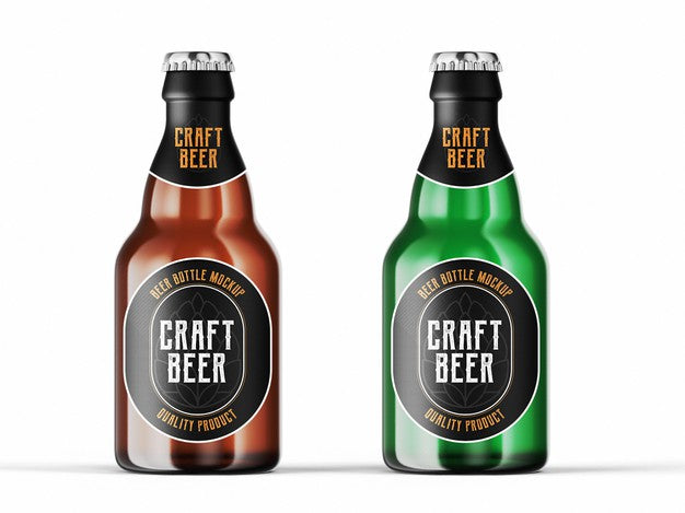 Free Beer Bottle Mockup Template Psd