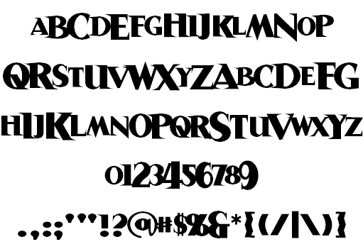 Free Sanitarium BB Font