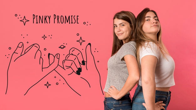 Free Best Friends Women Back To Back Psd