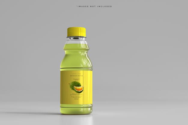 Free Beverage Bottle Mockup Psd