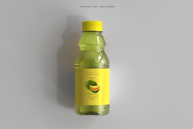 Free Beverage Bottle Mockup Psd