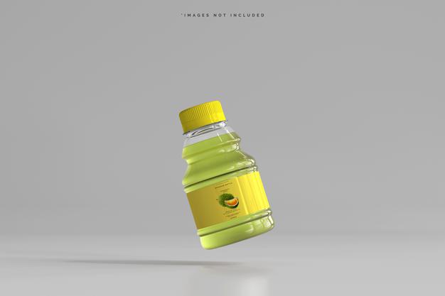 Free Beverage Bottle Mockup Psd