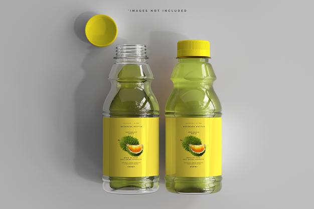 Free Beverage Bottles Mockup Psd