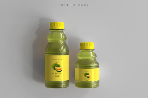 Free Beverage Bottles Mockup Psd