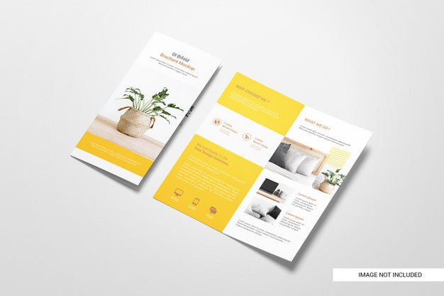 Free Bifold Flyer Brochure Mockup Psd