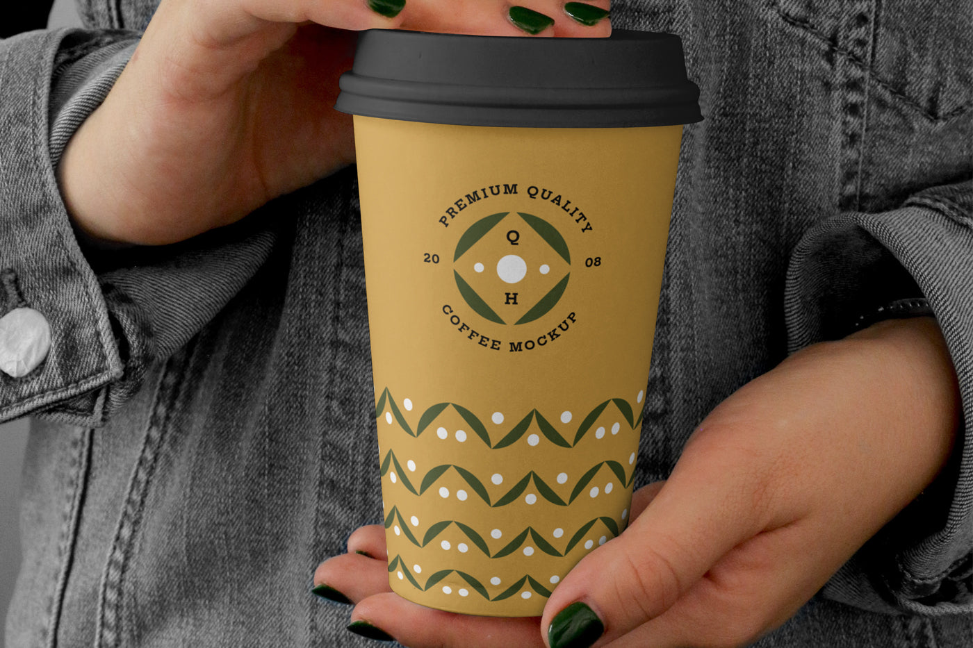 Free Big Coffee Cup Mockup