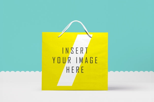 Free Big Paper Bag Mock Up Psd