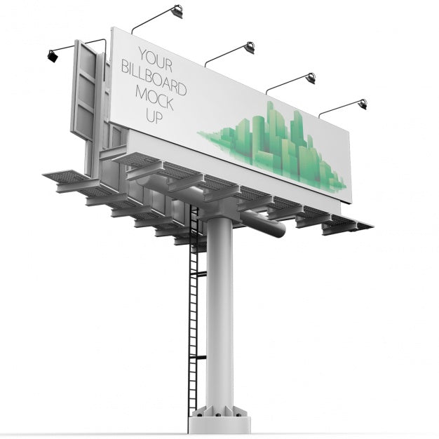 Free Billboard Mock Up Design Psd