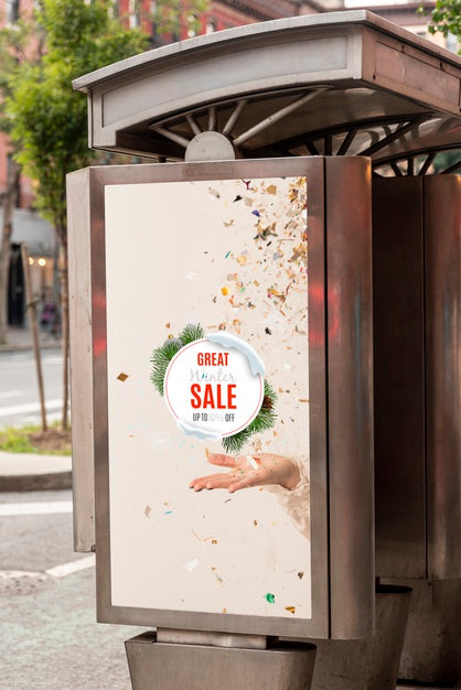 Free Billboard Mock-Up With Sale Psd