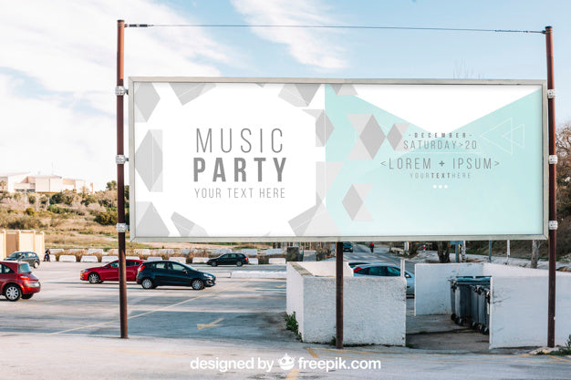 Free Billboard Mockup In City Psd