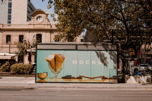 Free Billboard Mockup In Urban Environment Psd